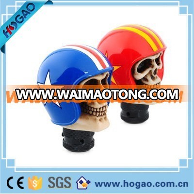 polyresin customized skull head shape gear shift knob