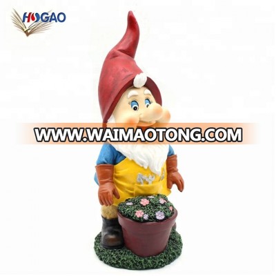 China import items decor wholesale OEM seven dwarfs statue figurine handmade custom garden gnomes cheap for home & garden