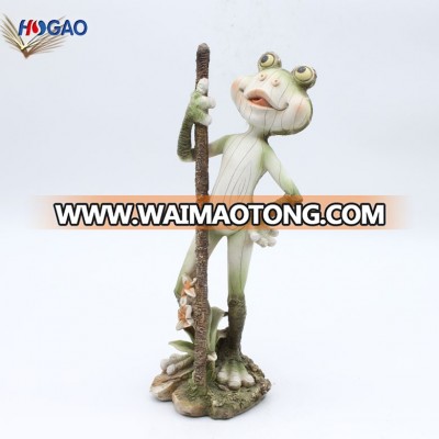 Garden outdoor decoration resin garden frog sculpture