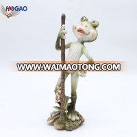 Garden outdoor decoration resin garden frog sculpture