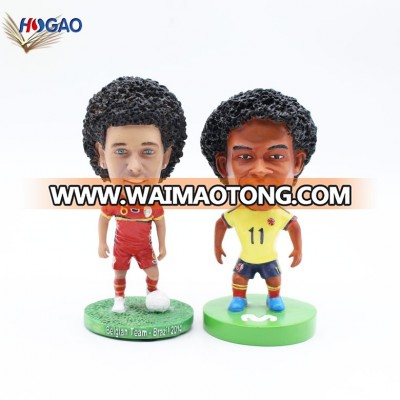 2019  OEM gifts & crafts bobble head doll collection soccer players figurines