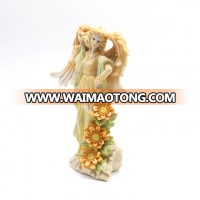 OEM creative design polyresin garden crafts fairy figurines statues for sale