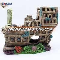 2019 hot selling home decoration resin antique sailing boat model